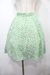 Fi.n.t / デイジースカート  グリーン S-25-09-15-049-CA-SK-AS-ZT052