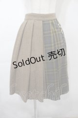 Fi.n.t / チェック切替スカート  ブラウン S-25-09-15-055-CA-SK-AS-ZS