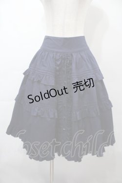 画像1: ANDROMEO / コルセット調ディテールスカート  紺 S-25-09-15-056-EL-SK-AS-ZS