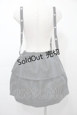画像2: FLC / ぬたコラボベルト付きチェックスカート  グレー S-25-09-15-058-LO-SK-AS-ZS