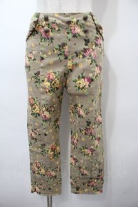 an another angelus / 花柄パンツ  ベージュ S-25-09-15-060-CA-PA-AS-ZT365