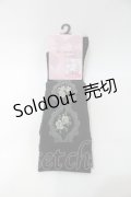 m petit by misako / ECAMOVKバラレースソックス  黒 S-25-09-15-013-LO-ZA-HR-ZS