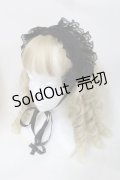 ATELIER PIERROT / オリゾナルレースリボンヘッドドレス  黒 S-25-09-15-002-EL-AC-AS-ZS