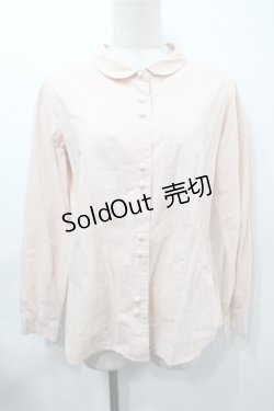 画像1: an another angelus / くるみボタンブラウス  ピンク S-25-09-15-021-CA-BL-AS-ZS