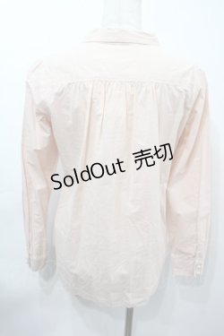 画像2: an another angelus / くるみボタンブラウス  ピンク S-25-09-15-021-CA-BL-AS-ZS