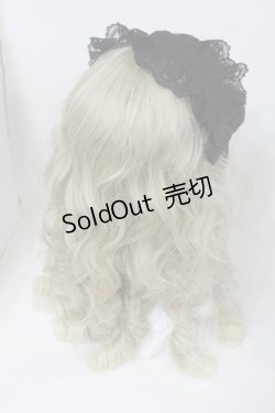 画像2: ATELIER PIERROT / オリゾナルレースリボンヘッドドレス  黒 S-25-09-15-002-EL-AC-AS-ZS