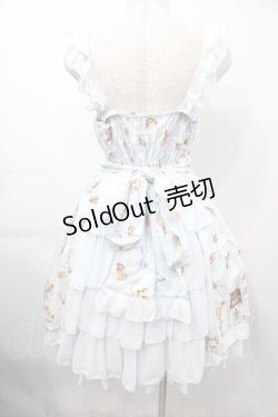 画像2: metamorphose / くまちゃんのBakery cafeバッスルジャンパースカート  サックス S-25-09-15-030-ME-OP-AS-ZS