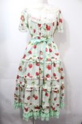 Emily Temple cute / Dear Strawberry Anniversaryドレス  ミント S-25-09-15-032-ET-OP-HR-ZS