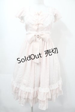 画像1: metamorphose / カットドビーミディアムフリルジャンパースカート  ピンク S-25-09-15-033-ME-OP-AS-ZS