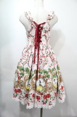 画像2: BABY,THE STARS SHINE BRIGHT / 白雪姫〜りんごの森の物語〜柄ジャンパースカートII  ピンク S-25-09-15-035-BA-OP-HR-ZT489 (2)