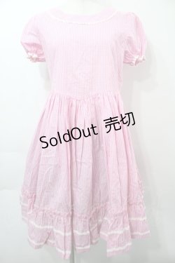画像1: LOLITA / ギンガムワンピース  ピンク S-25-09-15-037-LO-OP-AS-ZS