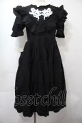 BAROQUE / 鈴蘭刺繍ワンピース  黒ｘ白 S-25-09-15-046-EL-OP-AS-ZS