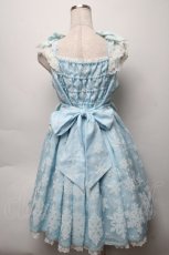 画像2: Angelic Pretty / Jewelry Snowジャンパースカート  サックス S-25-09-16-034-AP-OP-AS-ZS (2)