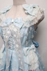 画像3: Angelic Pretty / Jewelry Snowジャンパースカート  サックス S-25-09-16-034-AP-OP-AS-ZS (3)