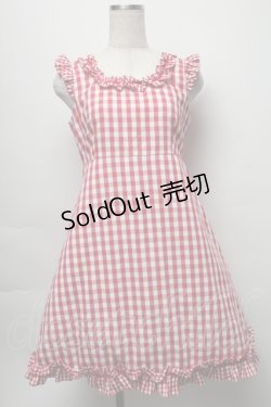 画像1: MILK / ビバ・ギンガムドレス  赤x白 S-25-09-16-040-ML-OP-HR-ZS