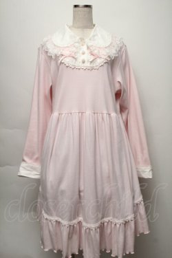 画像1: MAM / ラブリーパルテールローズジレ風ワンピース  ピンク S-25-09-16-041-LO-OP-AS-ZS