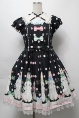 Angelic Pretty / マシュマロバニーワンピース  黒 S-25-09-16-047-AP-OP-AS-ZS