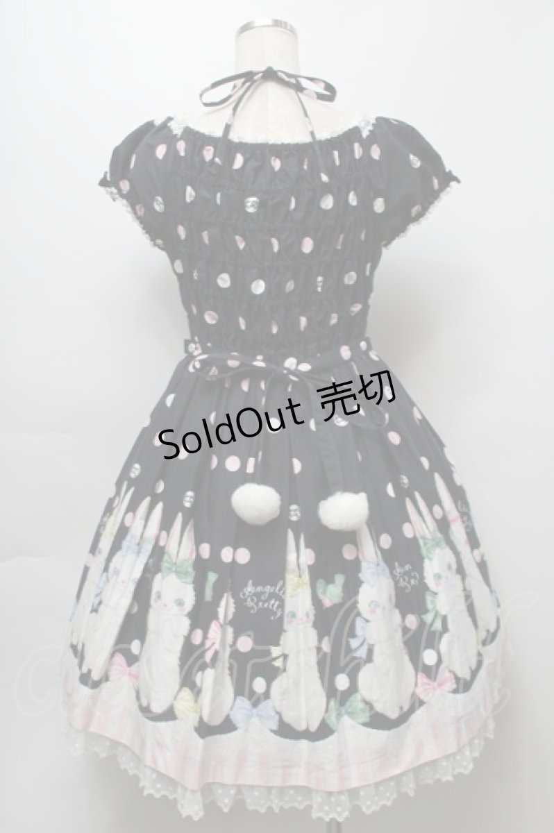 画像2: Angelic Pretty / マシュマロバニーワンピース  黒 S-25-09-16-047-AP-OP-AS-ZS (2)