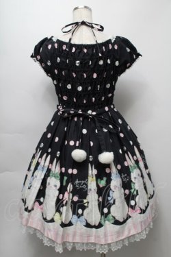 画像2: Angelic Pretty / マシュマロバニーワンピース  黒 S-25-09-16-047-AP-OP-AS-ZS