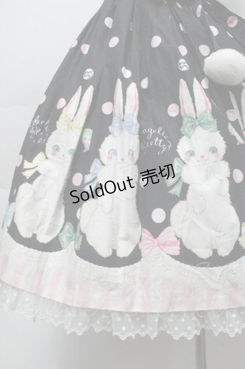 画像3: Angelic Pretty / マシュマロバニーワンピース  黒 S-25-09-16-047-AP-OP-AS-ZS (3)
