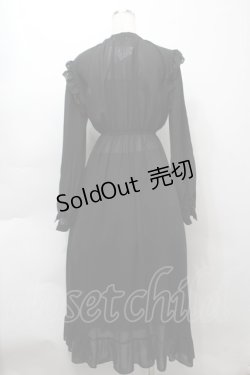 画像2: axes femme / 袖プリーツワンピース  黒 S-25-09-16-051-AX-OP-AS-ZS