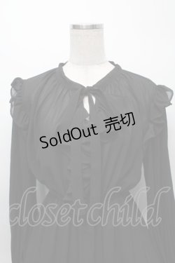 画像3: axes femme / 袖プリーツワンピース  黒 S-25-09-16-051-AX-OP-AS-ZS