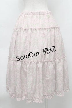 画像2: m petit by misako / AM*ジュイパニエスカート LL ピンク S-25-09-16-056-LO-SK-AS-ZS