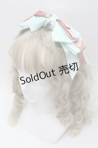 ALICE and the PIRATES / グログランリボン3WAYカチューシャ  ミント S-25-09-16-007-PA-AC-AS-ZS