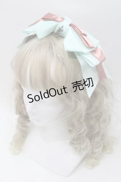 画像1: ALICE and the PIRATES / グログランリボン3WAYカチューシャ  ミント S-25-09-16-007-PA-AC-AS-ZS