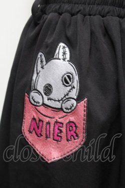 画像3: NieR Clothing / NieRちゃん刺繍ワイドパンツ  グレー S-25-09-16-060-PU-PA-HR-ZS