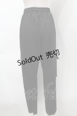 画像2: NieR Clothing / NieRちゃん刺繍ワイドパンツ  黒 S-25-09-16-061-PU-PA-HR-ZI