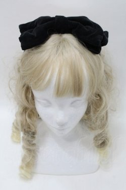 画像2: Jane Marple / 別珍リボンヘアバンド  黒 S-25-09-16-009-JM-AC-HR-ZS