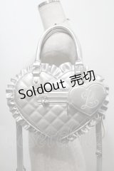 Lolime / Darling With Me ハートショルダーバッグ  シルバー S-25-09-16-010-LO-BG-AS-ZS