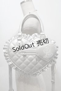 Lolime / Darling With Me ハートショルダーバッグ  シルバー S-25-09-16-010-LO-BG-AS-ZS