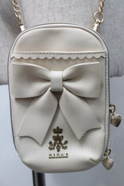 画像1: m petit by misako / NINA′Sスマホショルダーバッグ  オフ S-25-09-16-011-LO-BG-AS-ZS