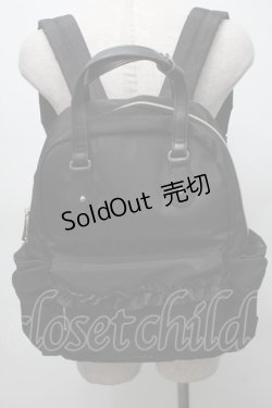 画像2: m petit by misako / AMリボンチャームツキリュックサック  黒 S-25-09-16-014-LO-BG-AS-ZS