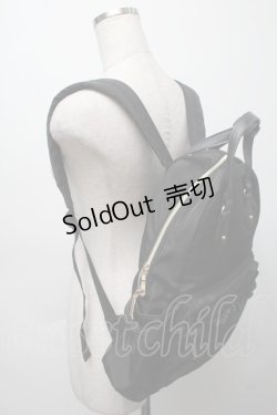 画像3: m petit by misako / AMリボンチャームツキリュックサック  黒 S-25-09-16-014-LO-BG-AS-ZS