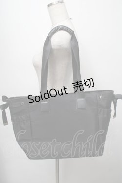 画像2: m petit by misako / サイドリボン付きトートバッグ  黒 S-25-09-16-015-LO-BG-AS-ZS