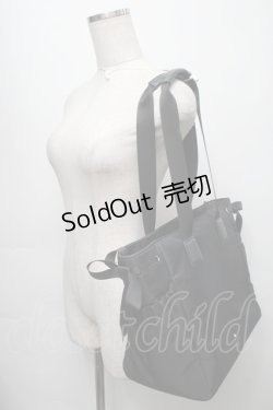 画像3: m petit by misako / サイドリボン付きトートバッグ  黒 S-25-09-16-015-LO-BG-AS-ZS