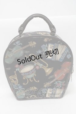 画像1: Jane Marple / 楽器ゴブラン楽器ケース型バッグ  黒 S-25-09-16-016-JM-BG-HR-ZS