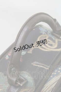 画像5: Jane Marple / 楽器ゴブラン楽器ケース型バッグ  黒 S-25-09-16-016-JM-BG-HR-ZS