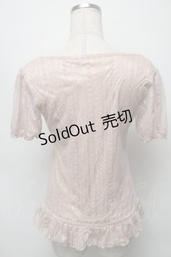 画像2: axes femme / レース切替カットソー  オレンジ S-25-09-16-020-AX-TO-AS-ZS