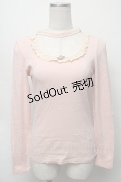 画像1: an another angelus / 巻バラカットソー  ピンク S-25-09-16-022-CA-TO-AS-ZS