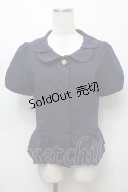 画像1: LODISPOTTO / ビジューボタンジャケット  紺 S-25-09-16-024-LO-JA-AS-ZT365