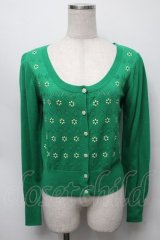 Fi.n.t / 透かしカーディガン  グリーン S-25-09-16-025-CA-TO-AS-ZT068