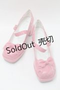幻夜星辰 / リボン厚底パンプス  ピンク S-25-09-16-005-LO-SH-HR-ZS