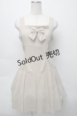 画像1: Victorian maiden / ボックスプリーツワンピース  ベージュ S-25-09-16-031-CL-OP-HR-ZS