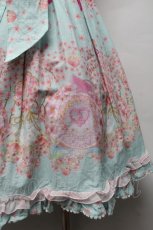 画像3: BABY,THE STARS SHINE BRIGHT / はなもも Shangri-La柄リボンジャンパースカート  ミント S-25-09-16-032-BA-OP-AS-ZT482 (3)