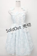 Angelic Pretty / Jewelry Snowジャンパースカート  サックス S-25-09-16-034-AP-OP-AS-ZS