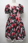 画像5: Angelic Pretty / Fresh Strawberry Dinerワンピース  黒 S-25-09-17-027-AP-OP-HR-ZT056 (5)